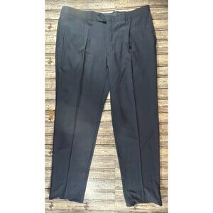 Ermenegildo Zegna Rom 100% wool Trousers dress Pants sz 58 US 40 color navy